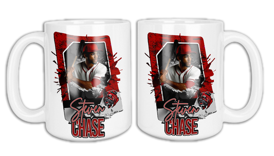 Personalized Baseball Card 15 oz Mug #2