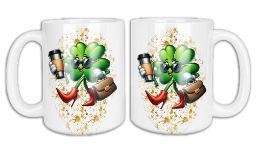 🍀"Shamrock Lady" St. Patrick's Day Graphic Mug🍀