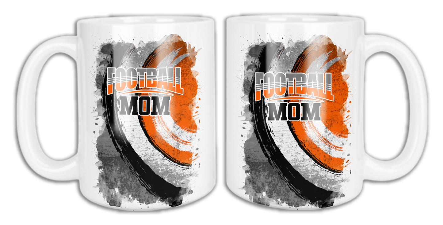 🎉Custom Football Mom 15 oz. Ceramic Mug 🎉