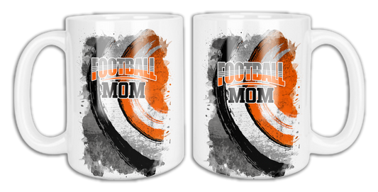 🎉Custom Football Mom 15 oz. Ceramic Mug 🎉