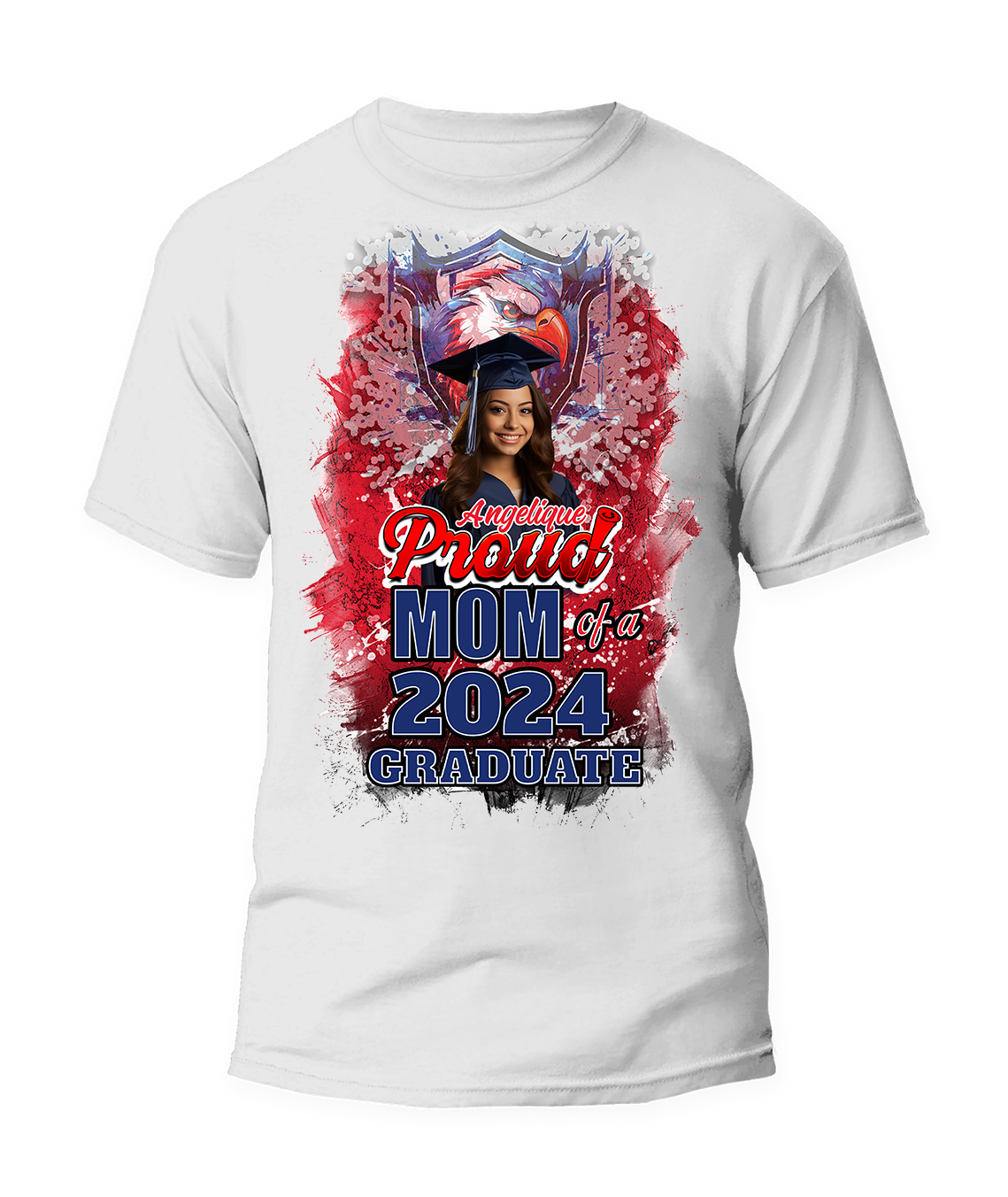 🔥Custom Class Of 2024 Graduation Proud Mom, Dad, Sister, Brother, etc. T-Shirt - Collection #1🔥Each Item Priced Separately