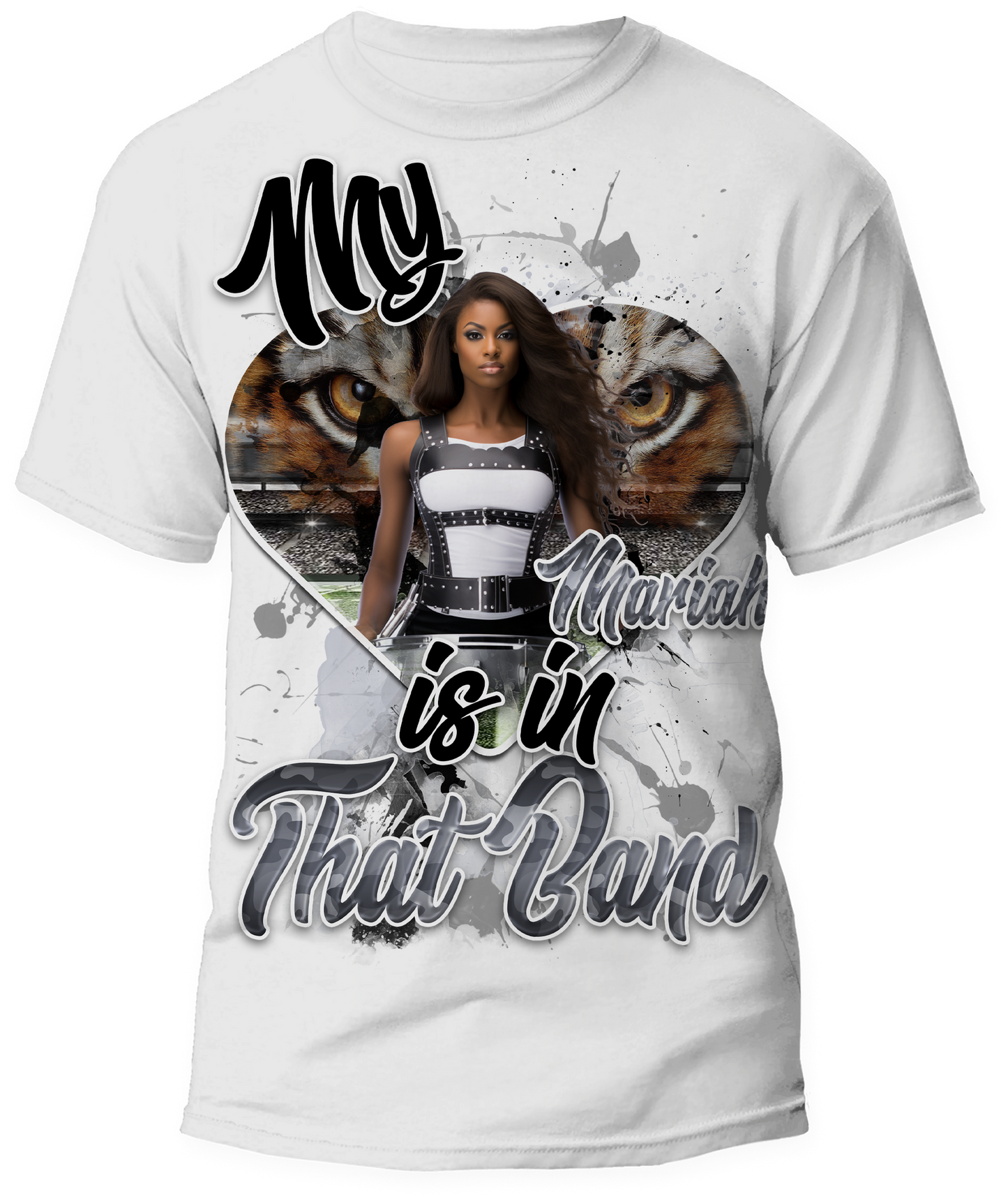 🎉Personalized "My Heart Is In That Band" Graphic T-Shirt - For You and Your Family🎉 #3