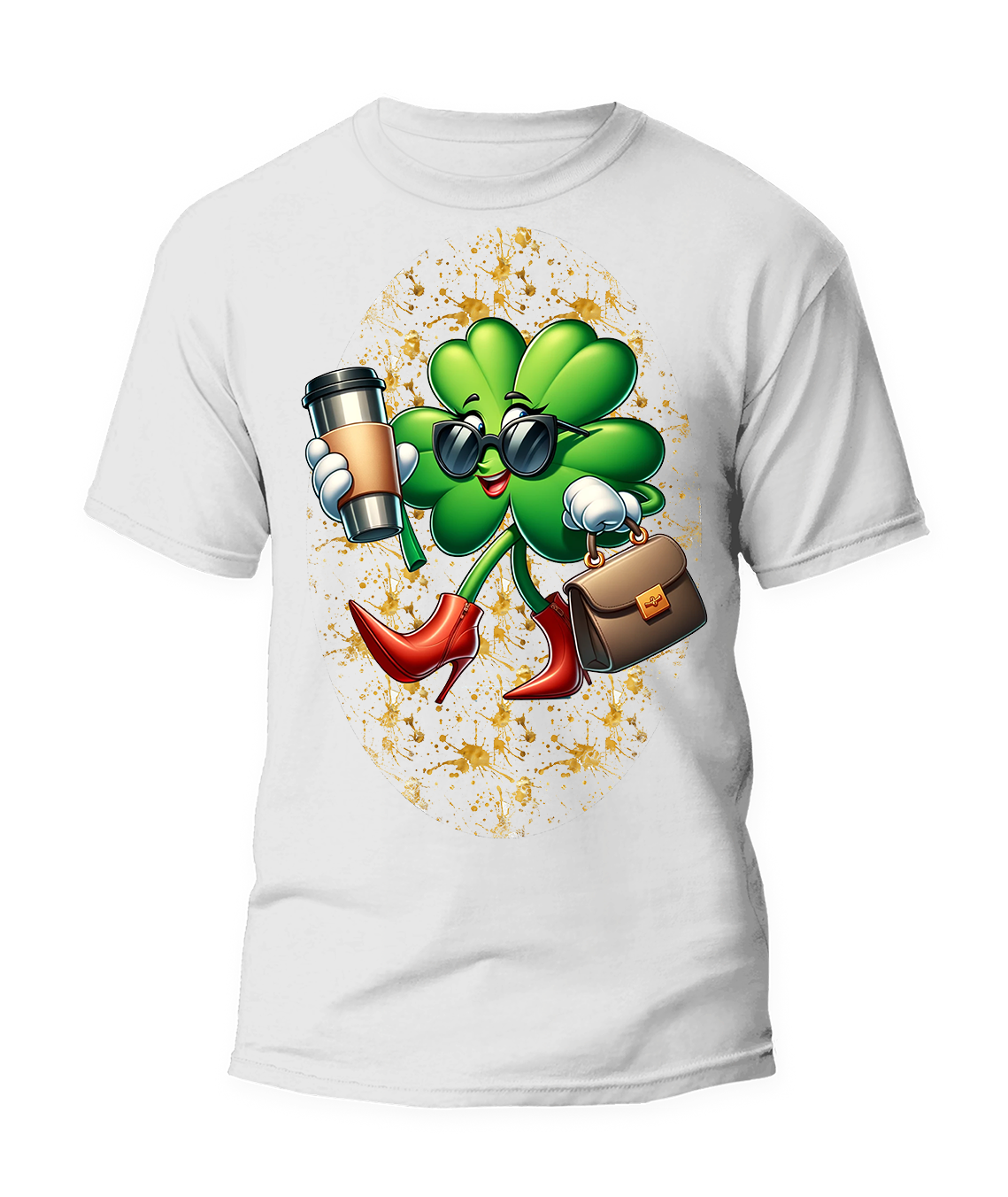 🍀 "Shamrock Lady" St. Patrick's Day Graphic T-Shirt🍀