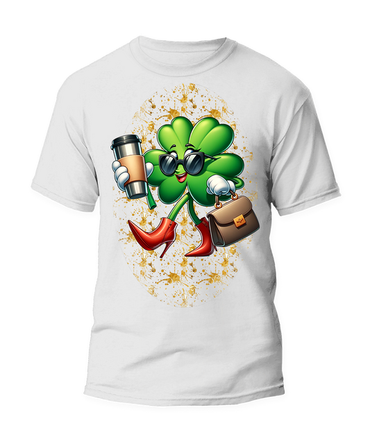 🍀 "Shamrock Lady" St. Patrick's Day Graphic T-Shirt🍀