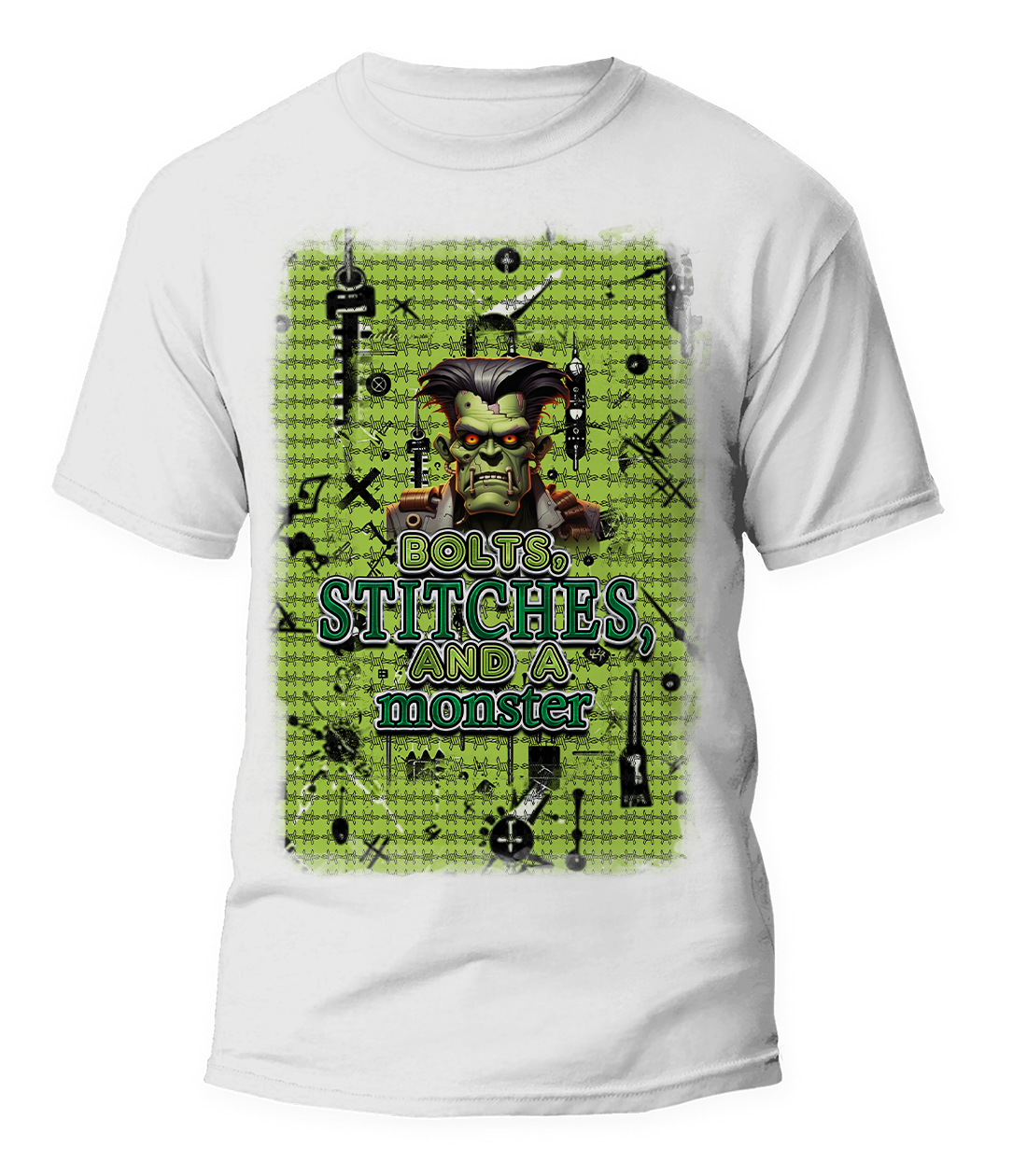 "Frankenstein" Halloween Graphic T-Shirt - For You and Your Family🎉