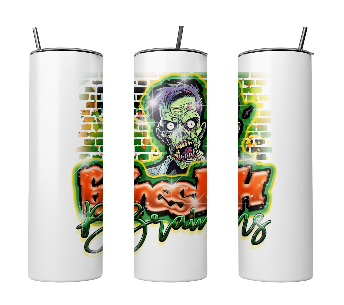 "Fresh Brains" Halloween Graphic 20 0z Tumbler