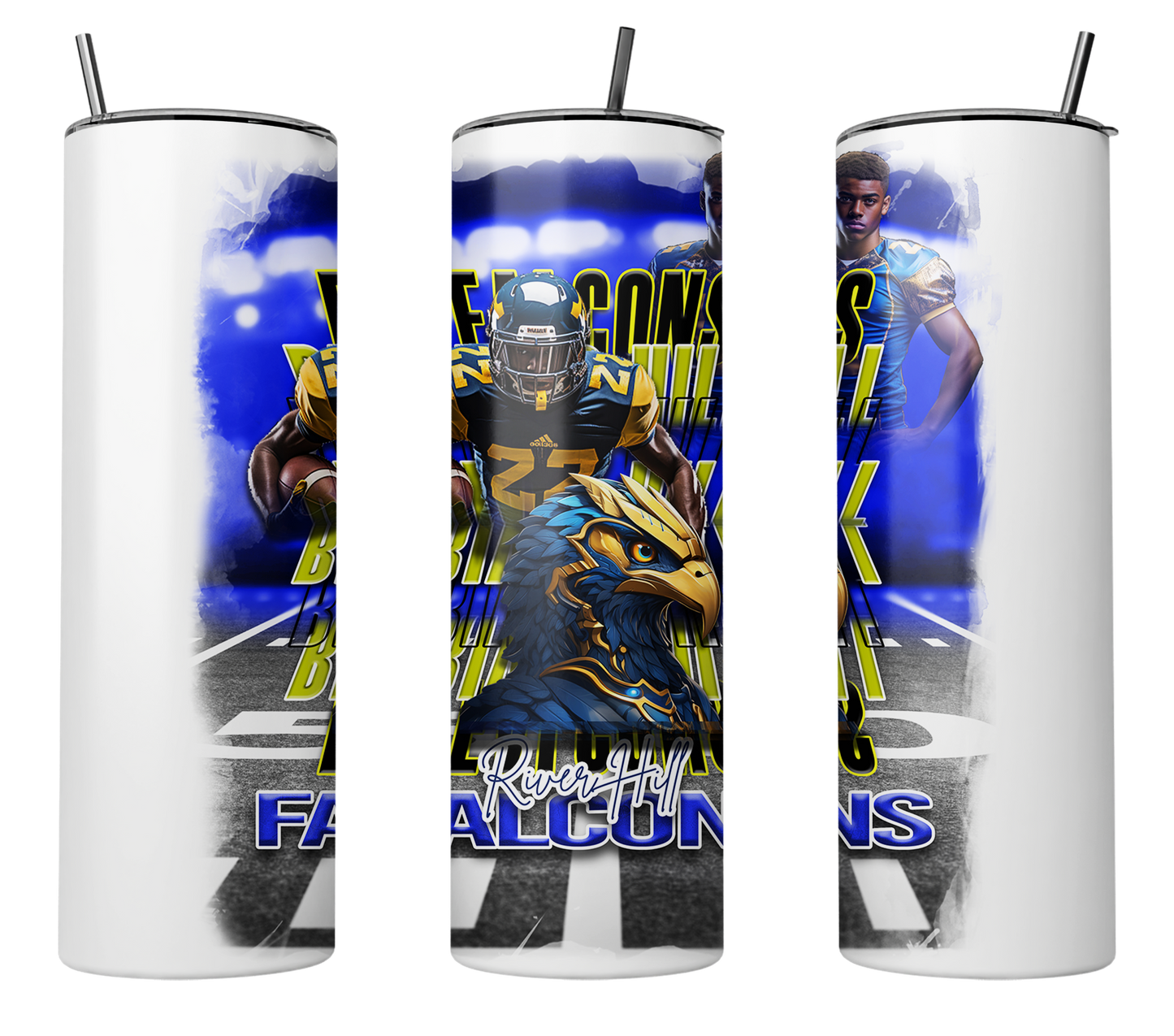 🎉Custom Trendy Mascot Graphic Football 20 oz. Tumbler🎉