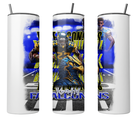 🎉Custom Trendy Mascot Graphic Football 20 oz. Tumbler🎉