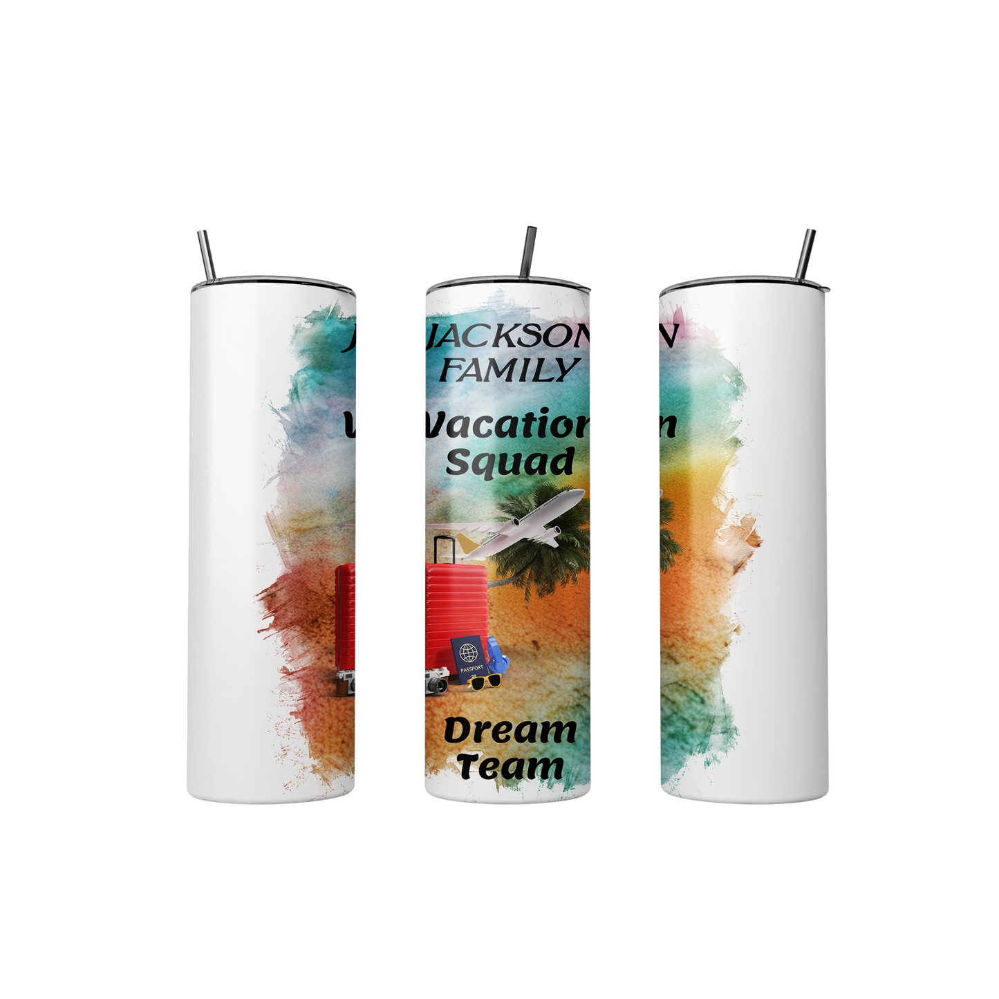 Personalized "Vacation Squad" 20 oz. Tumbler