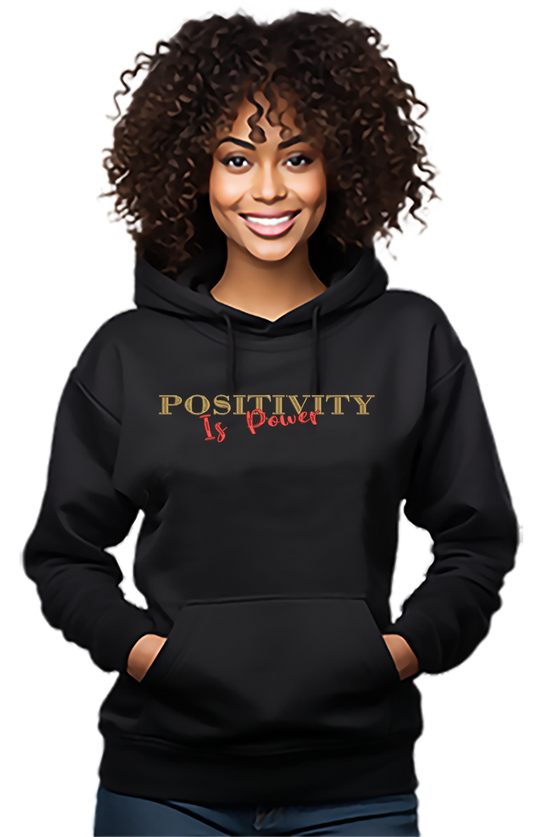 🎉Black "Positivity Is Power" Inspirational Hoodie🎉