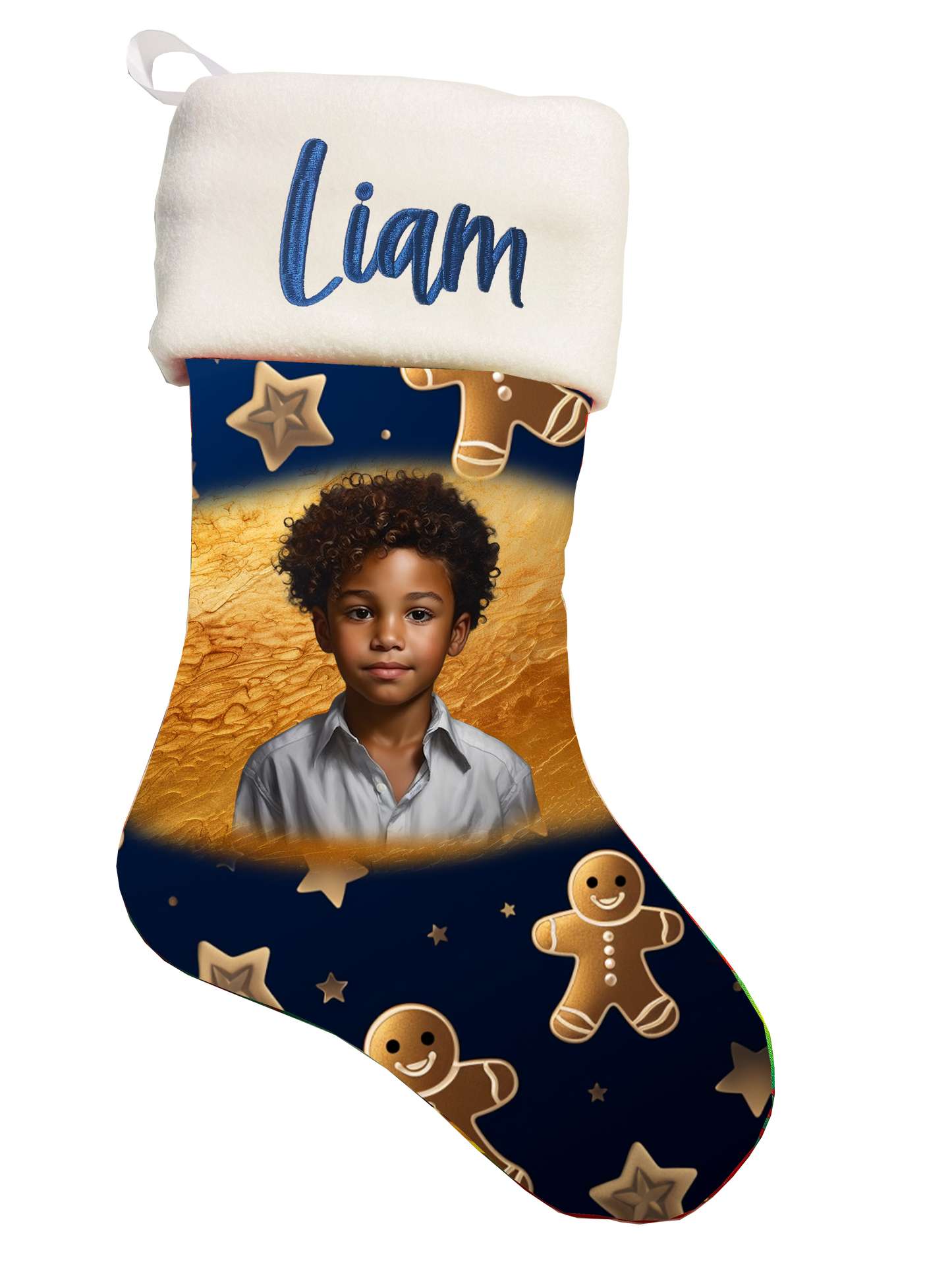 🎉Personalized Gingerbread Man Theme Christmas Stocking🎉