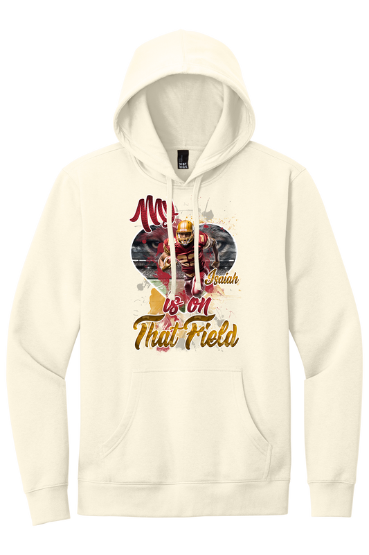 🎉Gardenia Personalized "My Heart Is On That Field" Graphic Football Hoodie🎉