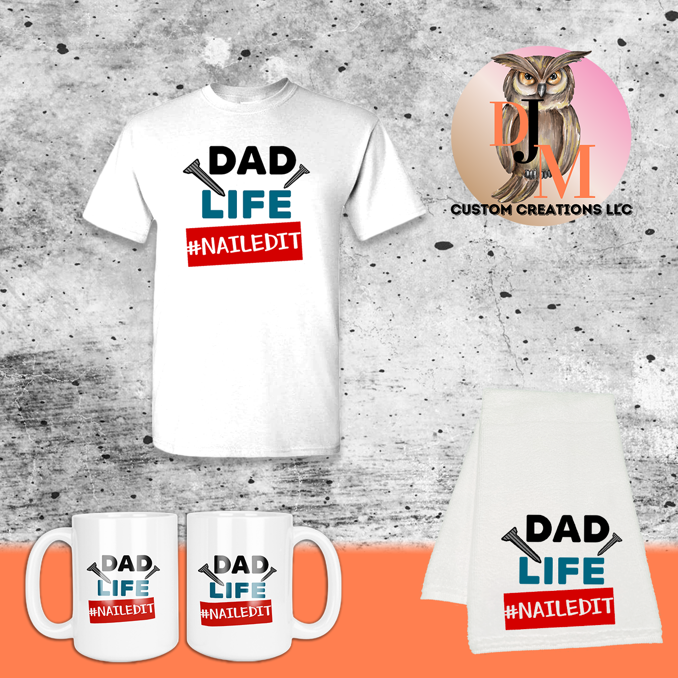 Dad Life T-Shirt, Hand Towel, Mug, Father's Day Gift, Dad Gift