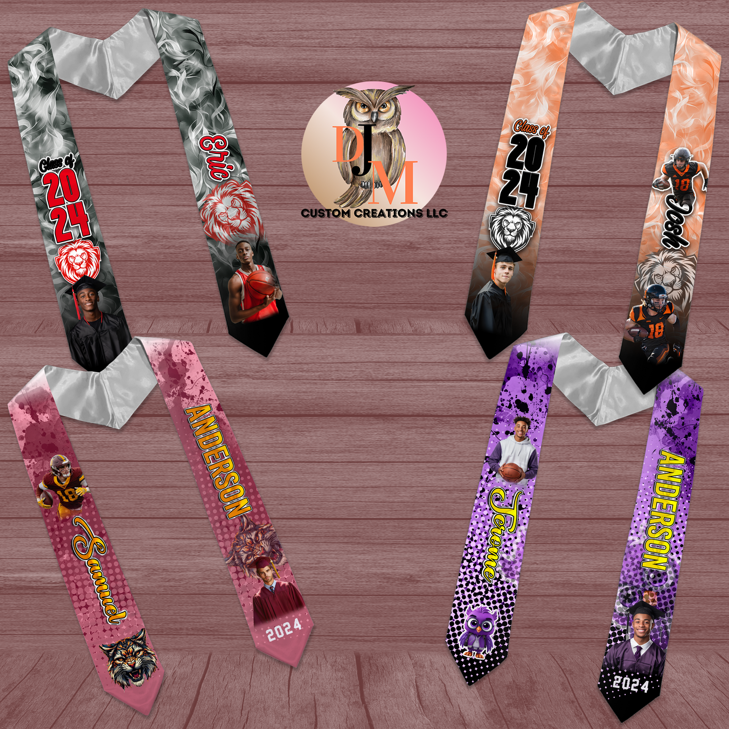 🔥Custom Class Of 2024 Graduation Stole - Collection #1🔥