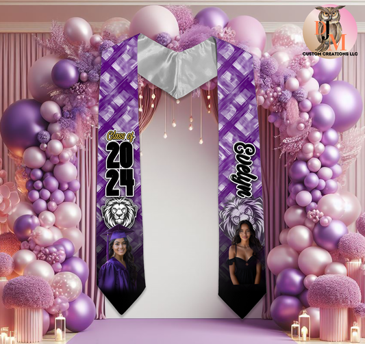 🔥Custom Class Of 2024 Graduation Stole - Collection #5🔥