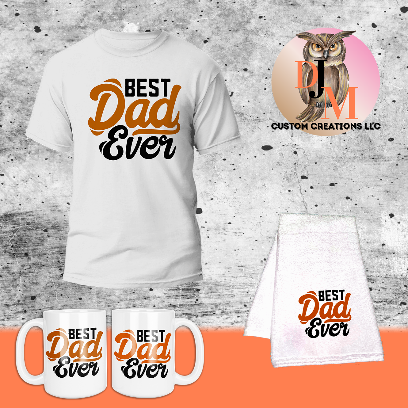 Best Dad Ever T-Shirt, Hand Towel, Mug, Father's Day Gift, Dad Gift