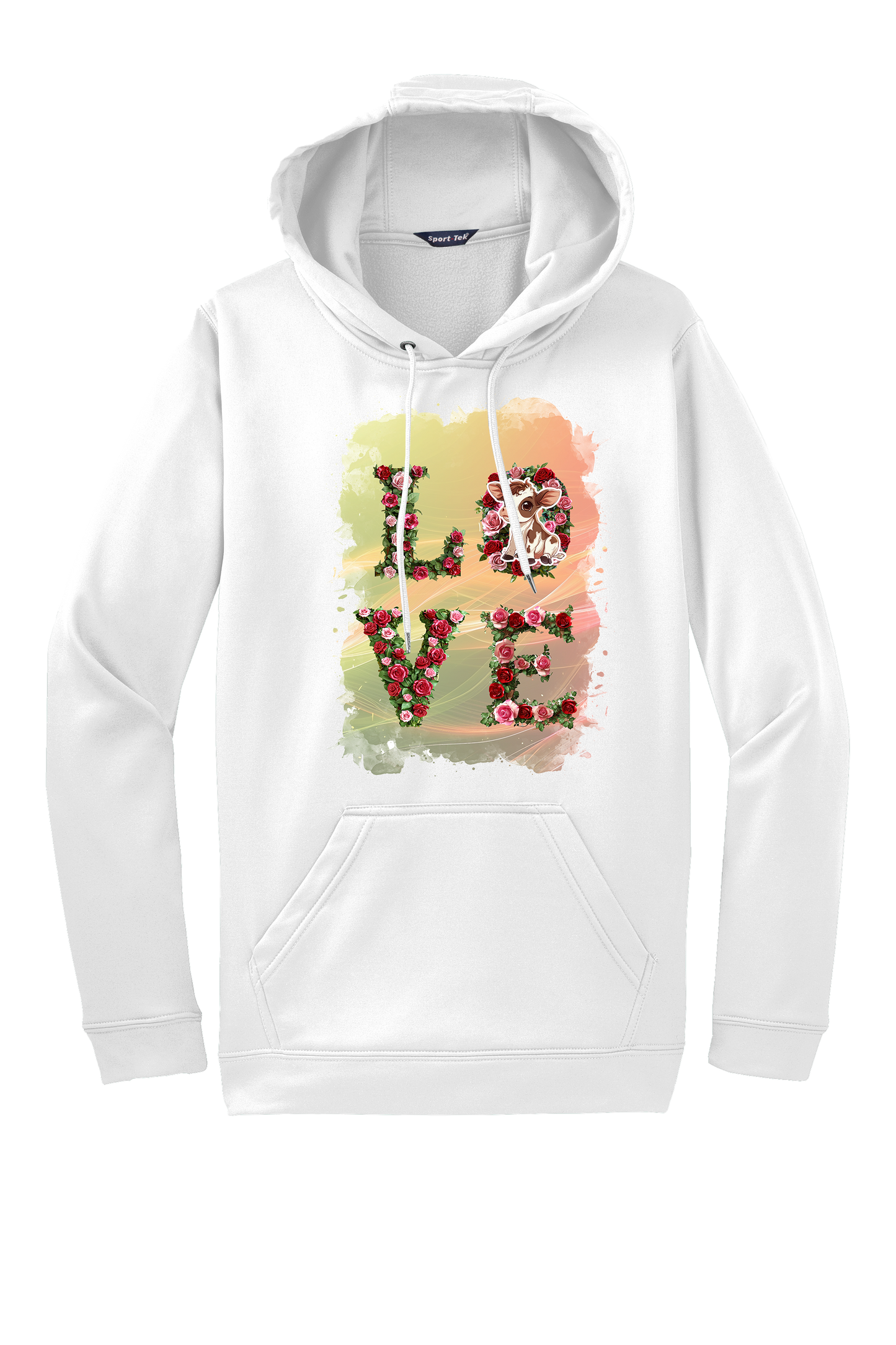 🎉 "Love" Chibi Style Cow Valentine Theme Hoodie🎉