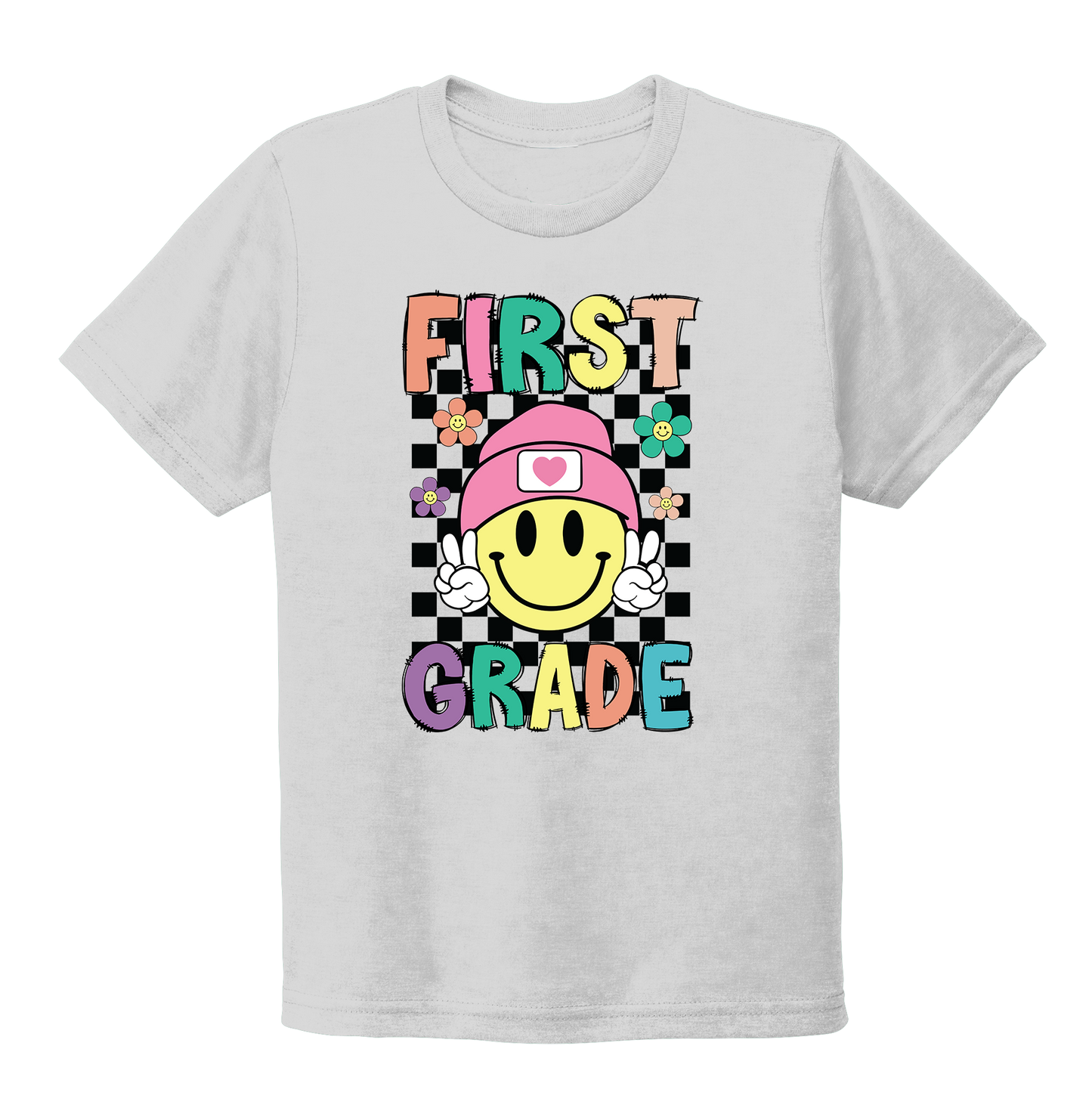 "First Grade" Youth Back To School T-Shirt