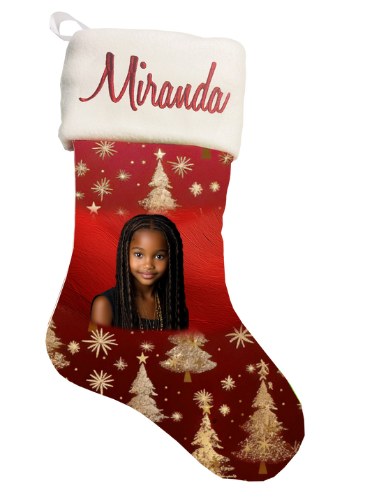 🎉Personalized Christmas Tree Theme Christmas Stocking🎉