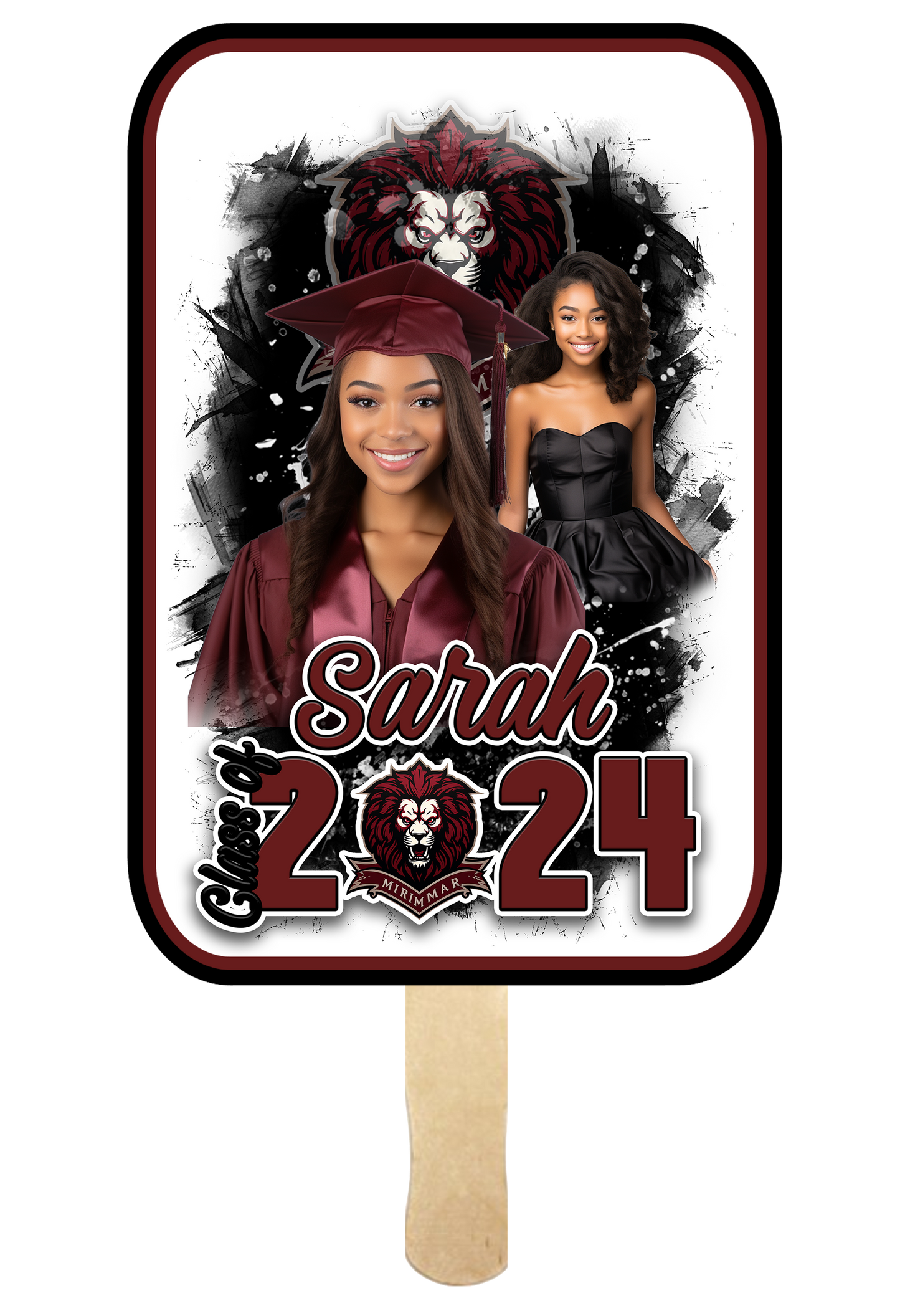 🔥Custom Class Of 2024 Graduation T-Shirt, Stole, Hand Fan and Button Collection 4🔥Each Item Priced Separately