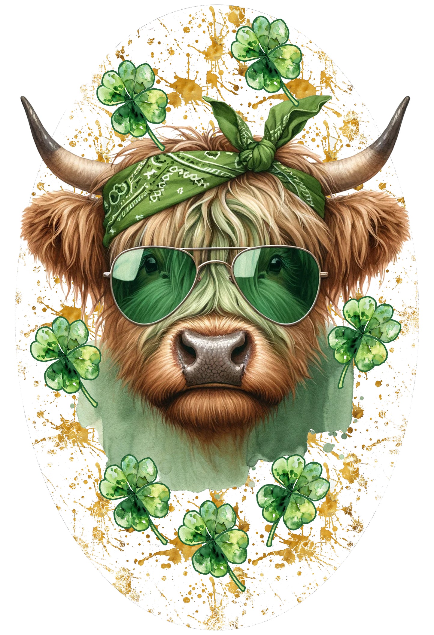 "Highland Cow" St. Patrick's Day 20 oz Tumbler