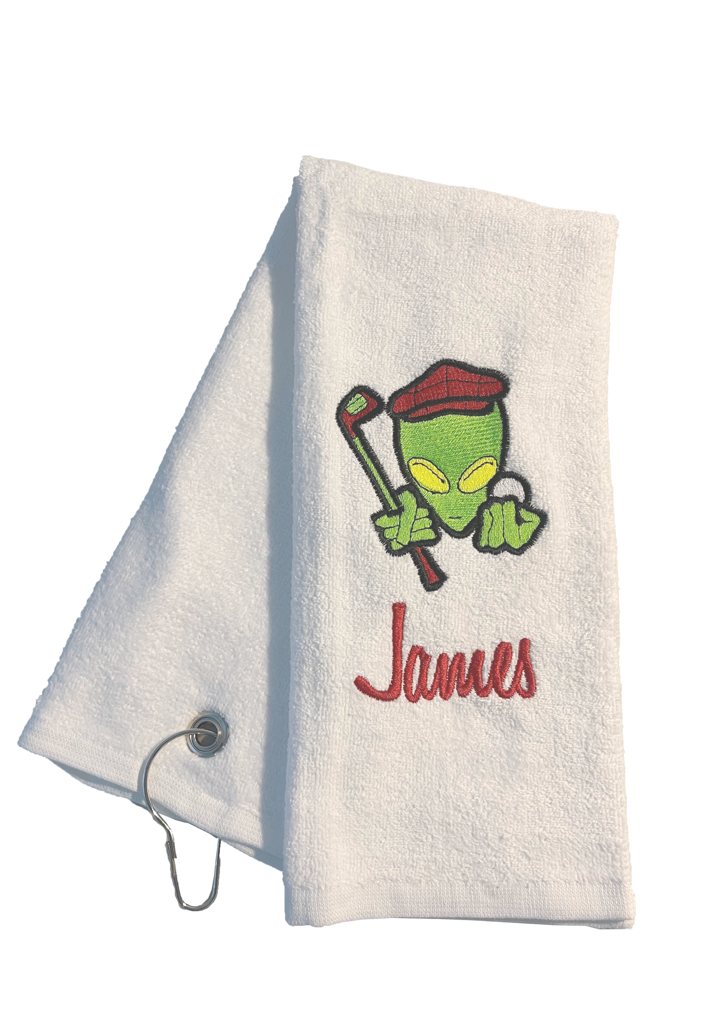 Alien Out-of-This-World Personalized Golf Towel 🌌⛳