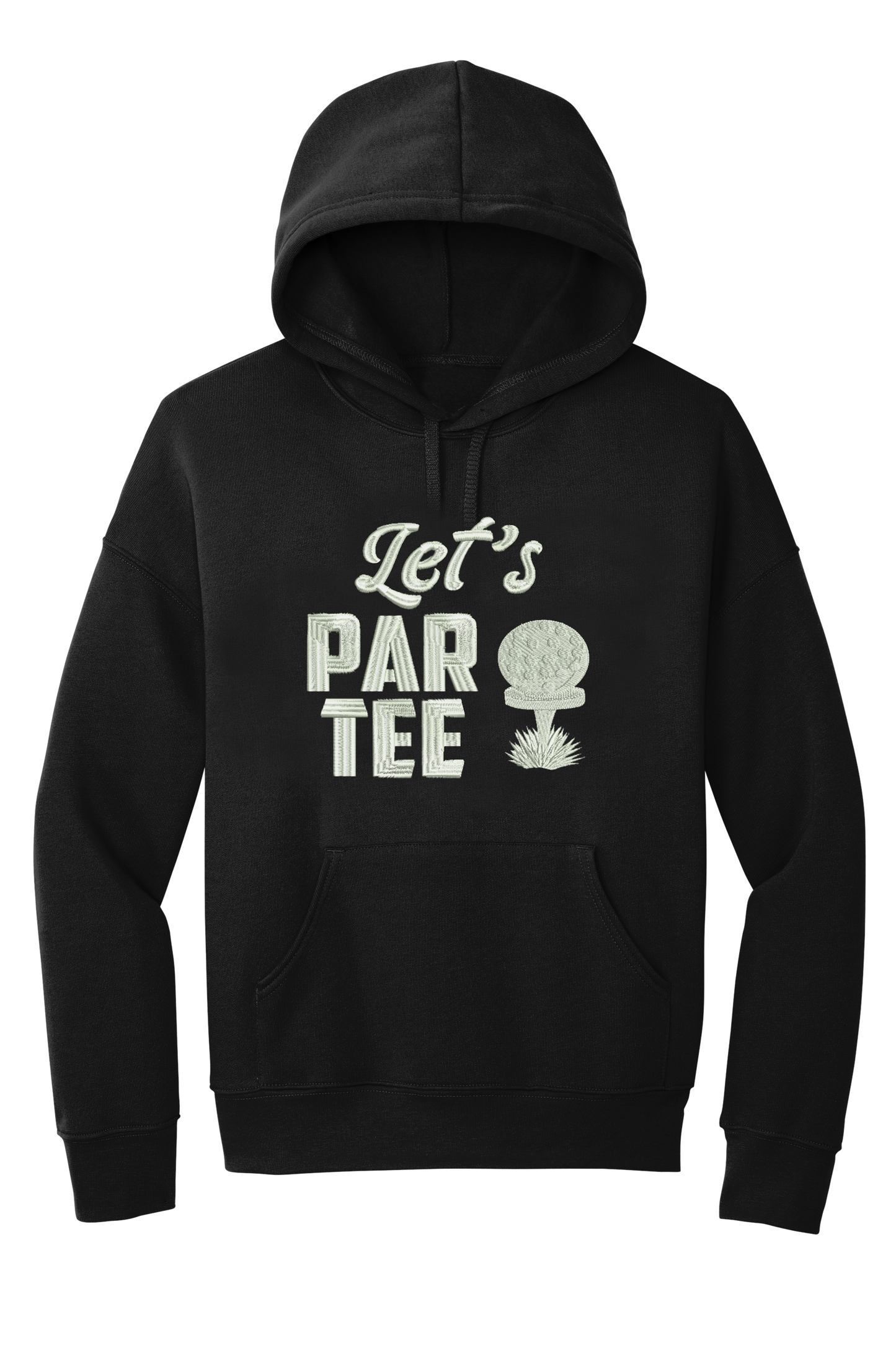 🎉Black "Let's Par Tee" Hoodie For Golfers - Golf Lover Gift🎉