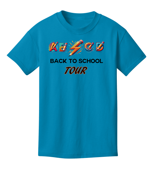 Neon Blue "Back To School Tour" Youth T-Shirt