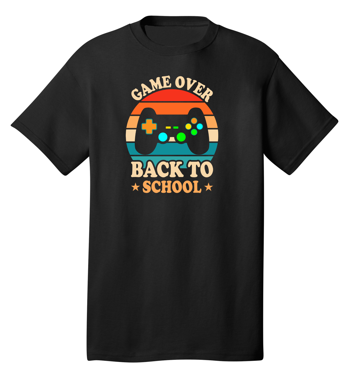 Black "Game Over" Youth Back to School T-Shirt