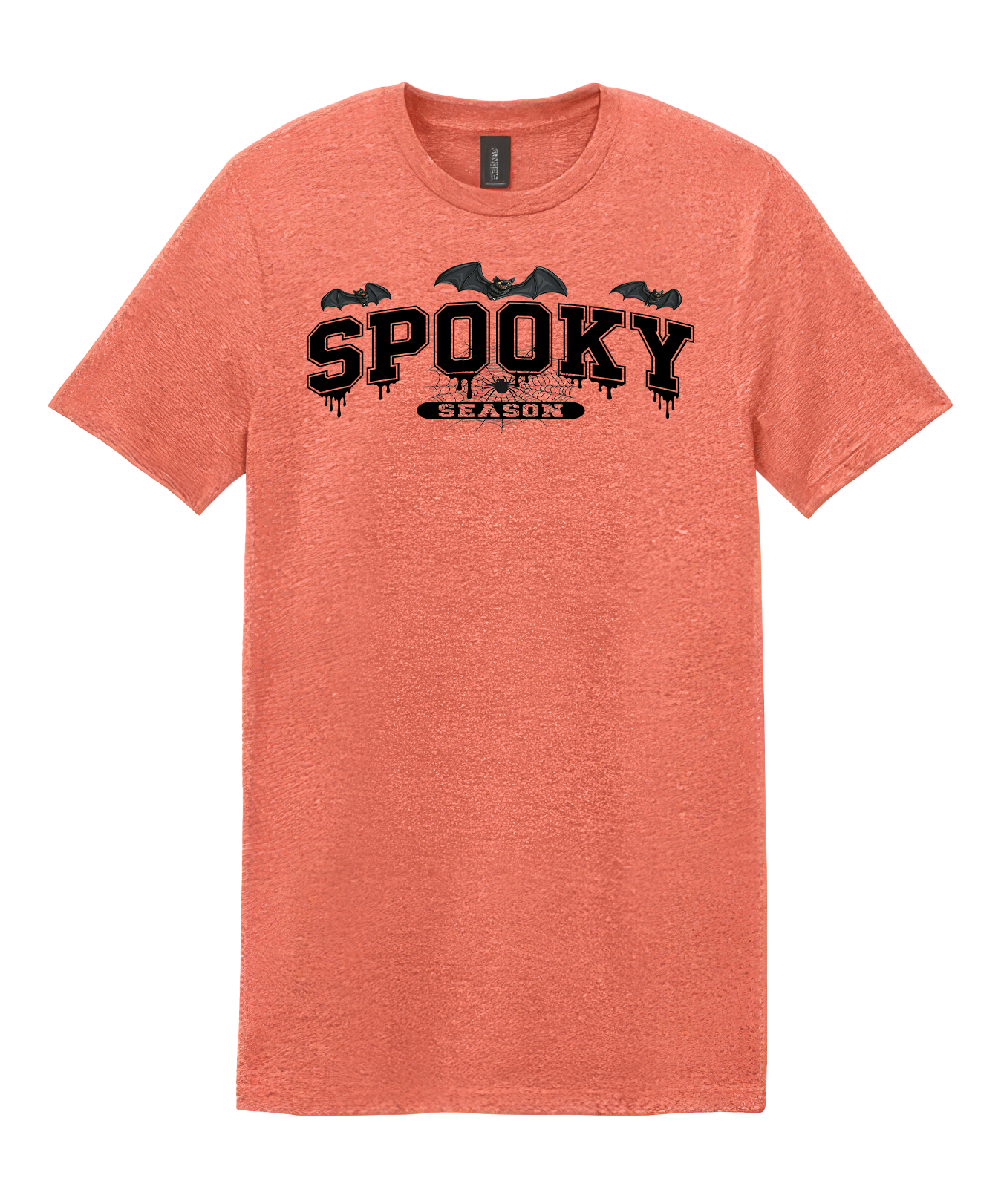 Heather Orange Halloween "Spooky Season" Graphic T-Shirt 🎉