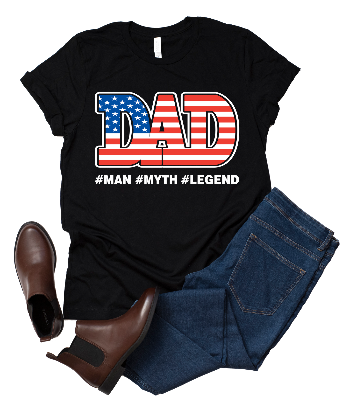 Dad - Man, Myth, Legend T-Shirt, Hand Towel, Mug, Father's Day Gift, Dad Gift