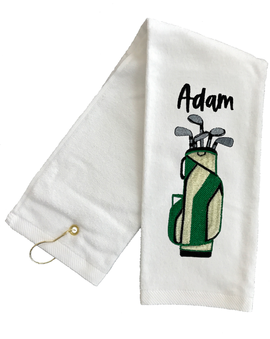 Embroidered Custom Golf Bag Golf Towel