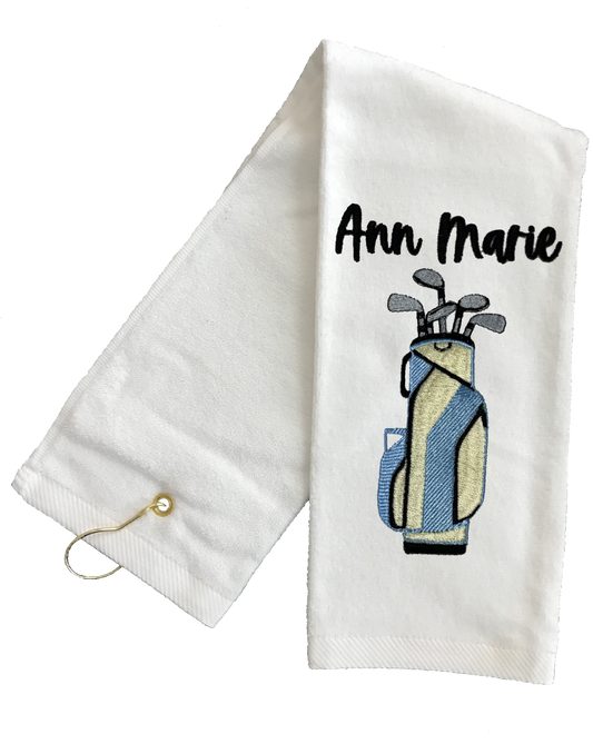 Personalized Embroidered Golf Bag Golf Towel