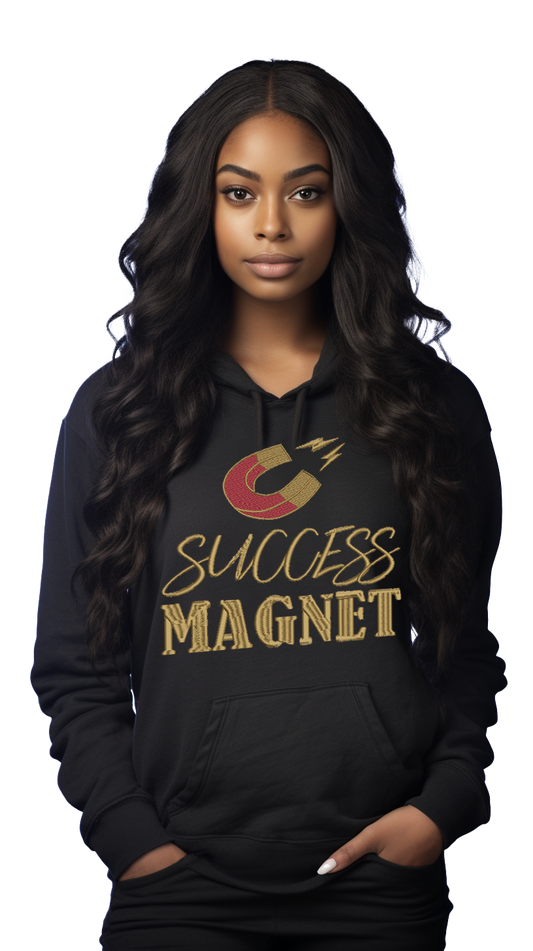 🎉 "Success Magnet" Embroidered Inspirational Hoodie🎉