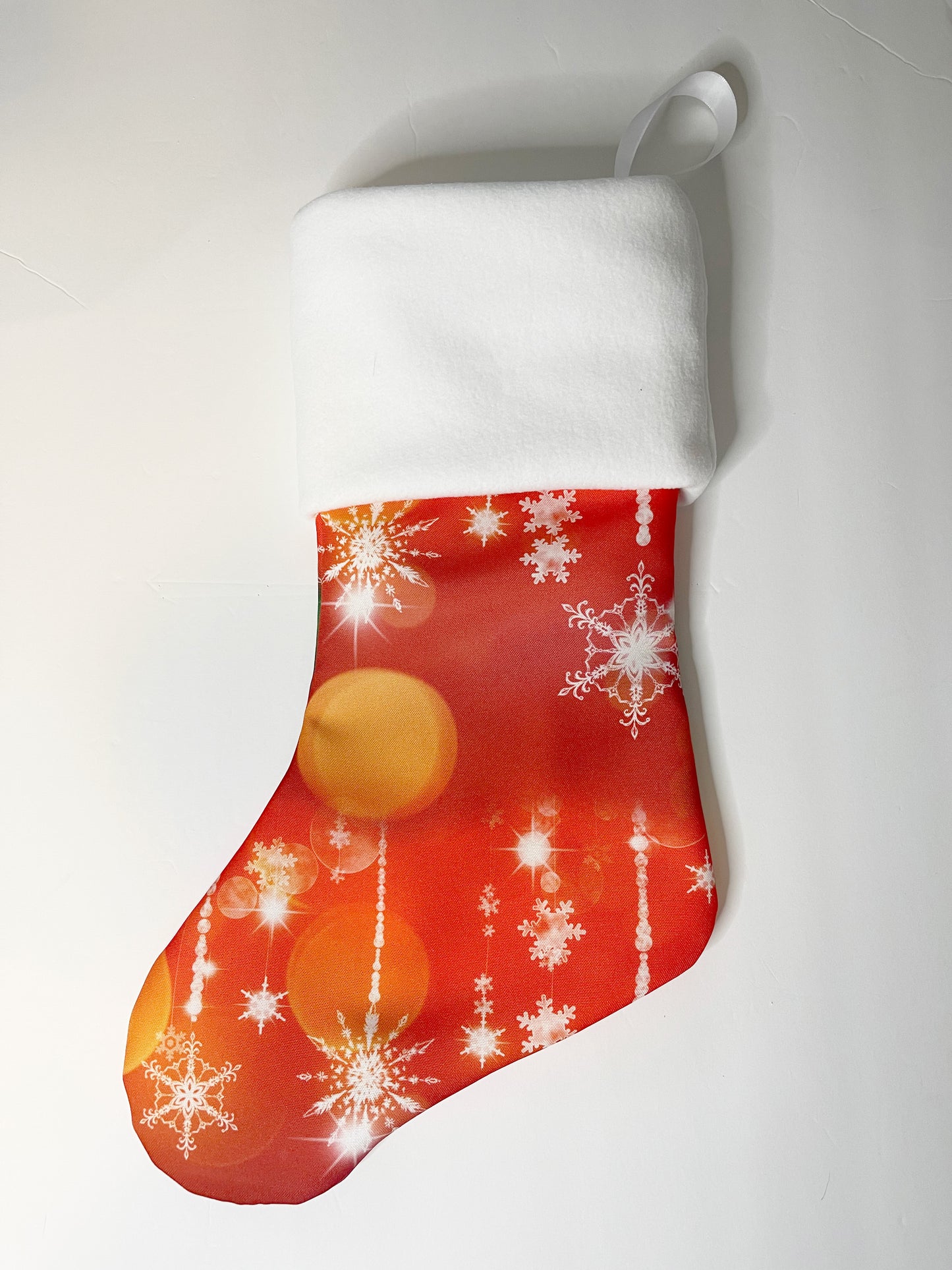 Red Christmas Children's Personalized Custom Photo Christmas Stocking